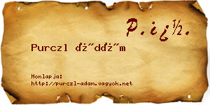 Purczl Ádám névjegykártya